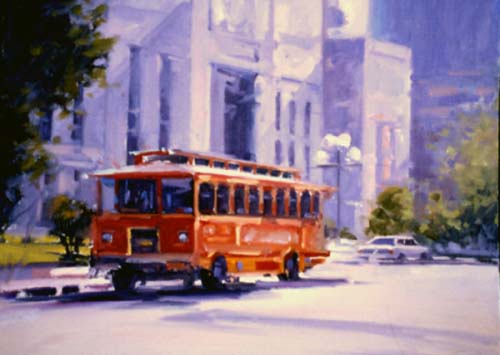 Bricktown Trolley by Rick McClure